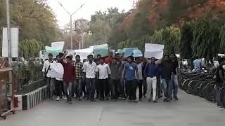 BHU STUDENT MARCH AGAINST THE UNNAO RAPE AND MURDER CASE । BIRLA TO BHU MAIN GATE ।