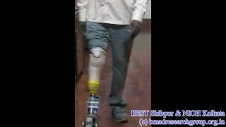Test of Robotic Ankle Foot Prosthesis on Transtibial Amputee done at IIEST, Shibpur.