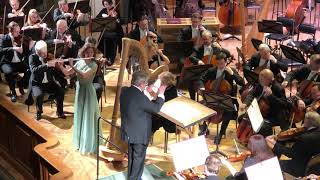 Mozart concerto for flute and harp 2mvt Kornishina, Moskvitina, Fedoseev