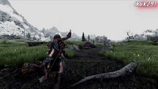 Skyrim 4k Gameplay - Real HD RGR ENB Beta 1.8 (Weather Test Overcast Rain 3 of 3)