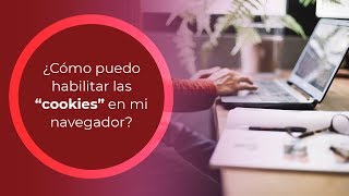 ¿Cómo puedo habilitar las "cookies" en mi navegador?