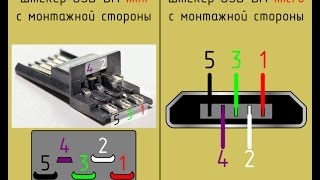 Распиновка контактов USB андроид, распиновка андроид зарядки,пайка контактов для зарядки android