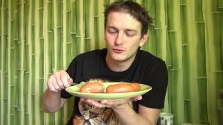 Колбаски полукопченые ветчинные с горчицей ООО "Иней" / Russian sausage — Unpack&Review World Food