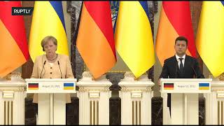 LIVE: Merkel and Zelensky hold joint press conference after their meeting in Kiev