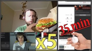 5 Биг тейсти за 30 минут! Биг тейсти челлендж! Бургеры на время