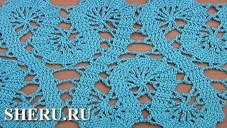 Кайма или лента в технике брюггского кружева How to Crochet Bruges Lace Tape Tutorial 19 Part 2 of 2