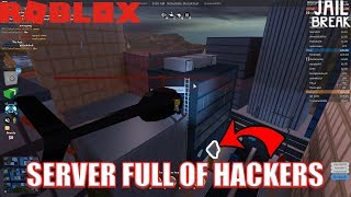 Server FULL OF HACKING COPS!!! | Roblox Jailbreak
