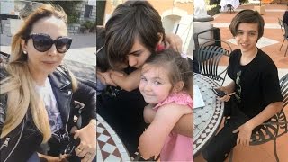 شاهد كيف يلعبو أولاد جويل من زوجها و طليقها , من الأجمل ؟