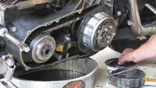 Harley clutch pack replacement on a twin cam 5/7 (reassemble clutch basket)