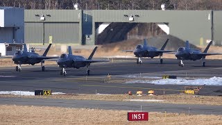 2020/01/16  三沢基地  空自  F-35A  怒涛の７機連続離陸