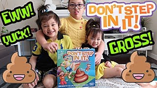 DON'T STEP IN IT!!! Blindfolded Poop Dodging Game with Mom and Dad!!!