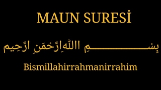 MAUN SURESI EZBERLEME 10 TEKRAR
