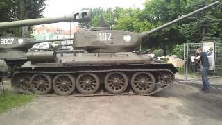 T-34-85 test run