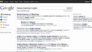 Arabic names meaning