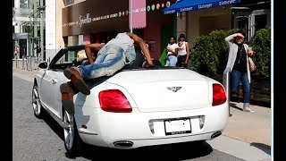 Gold Digger Prank disguised as White Guy w Bentley Part 2