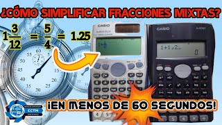 ???? ¿Cómo simplificar fracciones mixtas en la calculadora ? | Calculadora científica | Shorts