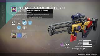Destiny 2 Get First Faction Legendary Weapon Pleiades Corrector