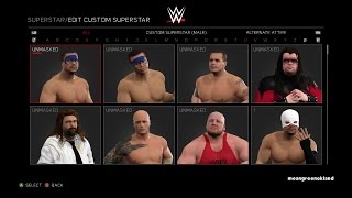wwe 2k17 All 7 Masked Superstars Playable Unmasked 11/27