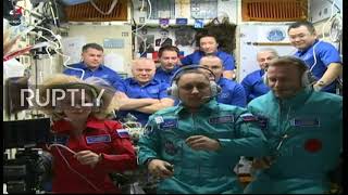 ISS: "I still feel like I"m dreaming" - movie crew after arriving at station