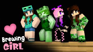 MONSTER SCHOOL: BREWING "BEAUTIFUL HUMAN GIRL" CHALLENGE - Minecraft Animation