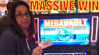 MASSIVE WIN ON MEGA VAULT * MUST SEE! * BUFFALO GOLD WONDER 4 BONUSES !!!!!