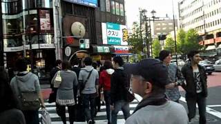 Япония. Субботняя прогулка по Токио 2012 часть 4 шинджуку Shinjuku, Синдзуку, выходные в японии.