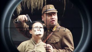 眼看村姑為革命犧牲，國軍槍神終於忍不住出手，800米外一槍瞬秒日軍大佐！ ️ 抗日