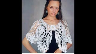 Урок 162. Вязанные накидки крючком.