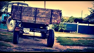 Трактор МТЗ 82 Беларус 920 с прицепом. MTZ 82 BELARUS 920 with a trailer. #vseklevo