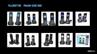 Alcatel E132 DUO black: видео обзор радиотелефона DECT
