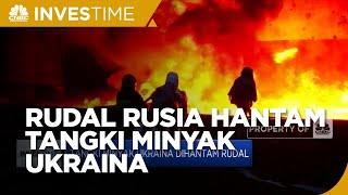 Rudal Rusia Hantam Tangki Minyak Ukraina