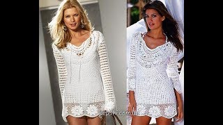 Вязание Крючком Кофточек с Кокеткой - модели 2019 / Knitting with Crochetie Blouse with Coquette