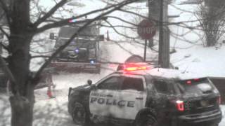 Multiple Cars stuck in Snow Storm