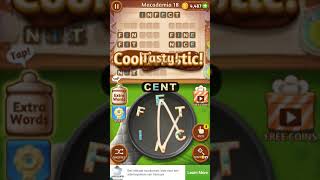 Word Cookies Pastry Chef Macadamia Level 18