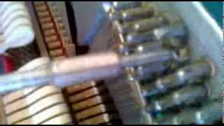 Tuning pins (piano) - Tightening. Part #11.Corrugated cardboard. "Foot wrap" technique.