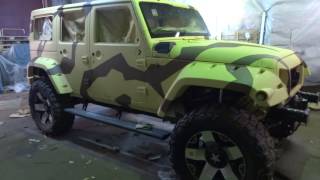 00411 JEEP Wrangler Rubicon песочный камуфляж RAPTOR U-POL GRAVITEX.RU