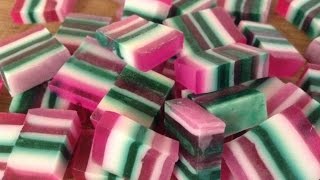 Making Embeds for Candy Cane Soap