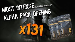 Rainbow Six Siege: THE MOST INTENSE ALPHA PACK OPENING 130+ (not really)