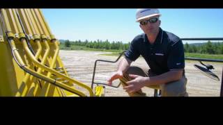 система автосмазки GRACO на технике Komatsu