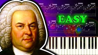 J. S. BACH - PRELUDE IN C MAJOR (from the Well-Tempered Clavier) - Piano Tutorial