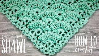 Вяжем ШИКАРНУЮ ШАЛЬ / БАКТУС КРЮЧКОМ / HOW TO CROCHET SHAWL