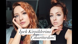İPEK KİRPİKLERİMİ ÇIKARTTIRDIM | KİRPİKLERİMİN SON HALİ