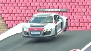 Tom Kristensen Jumps Audi R8 LMS - /DRIVE MOMENTS