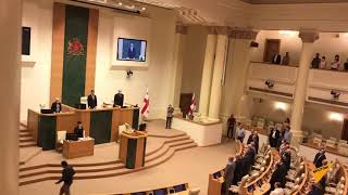 Открылось заседание парламента Грузии по поправкам в Конституцию