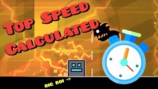 How Fast are Geometry Dash Icons? (Top Speed Calculated) | GeoBlitz
