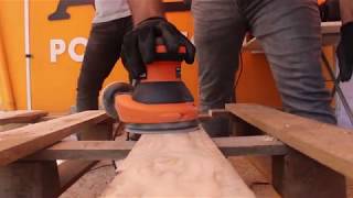 AEG EX125ES AHŞAP YÜZEY UYGULAMASI