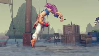 Ballbusting in game USFIV ポイズンvsリュウ