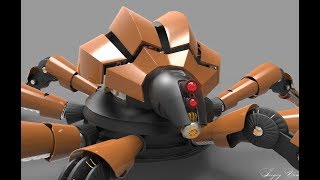 Robot-Spider (3D model by Sergey Yun)