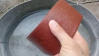 Гибкий кирпич три часа в воде провожу эксперимент !!! #2