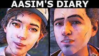 AJ Reads Aasim's Diary / Aasim Writes About Clem - The Walking Dead Final Season 4 Episode 1